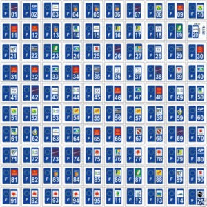 Sticker Plaque Immatriculation, Magasin de Pièces Détachées Auto à Rochefort-du-Gard