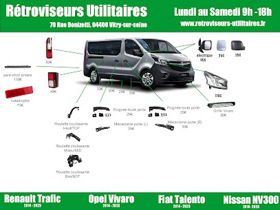 Retroviseurs Utilitaires, Magasin de Pièces Détachées Auto à Vitry-sur-Seine