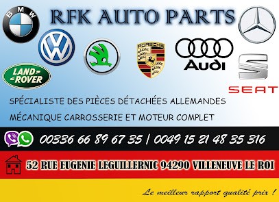 RFK AUTO PARTS, Magasin de Pièces Détachées Auto à Villeneuve-le-Roi