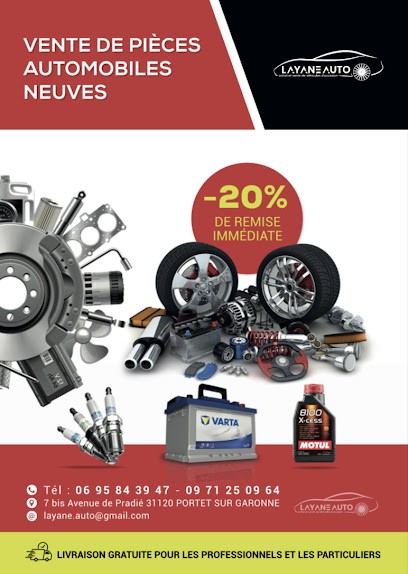 LAYANE AUTO, Magasin de Pièces Détachées Auto à Villeneuve-Tolosane